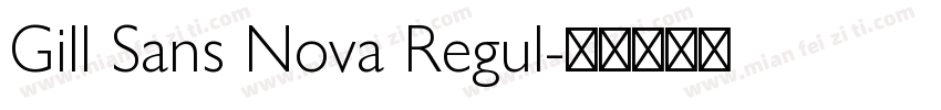 Gill Sans Nova Regul字体转换